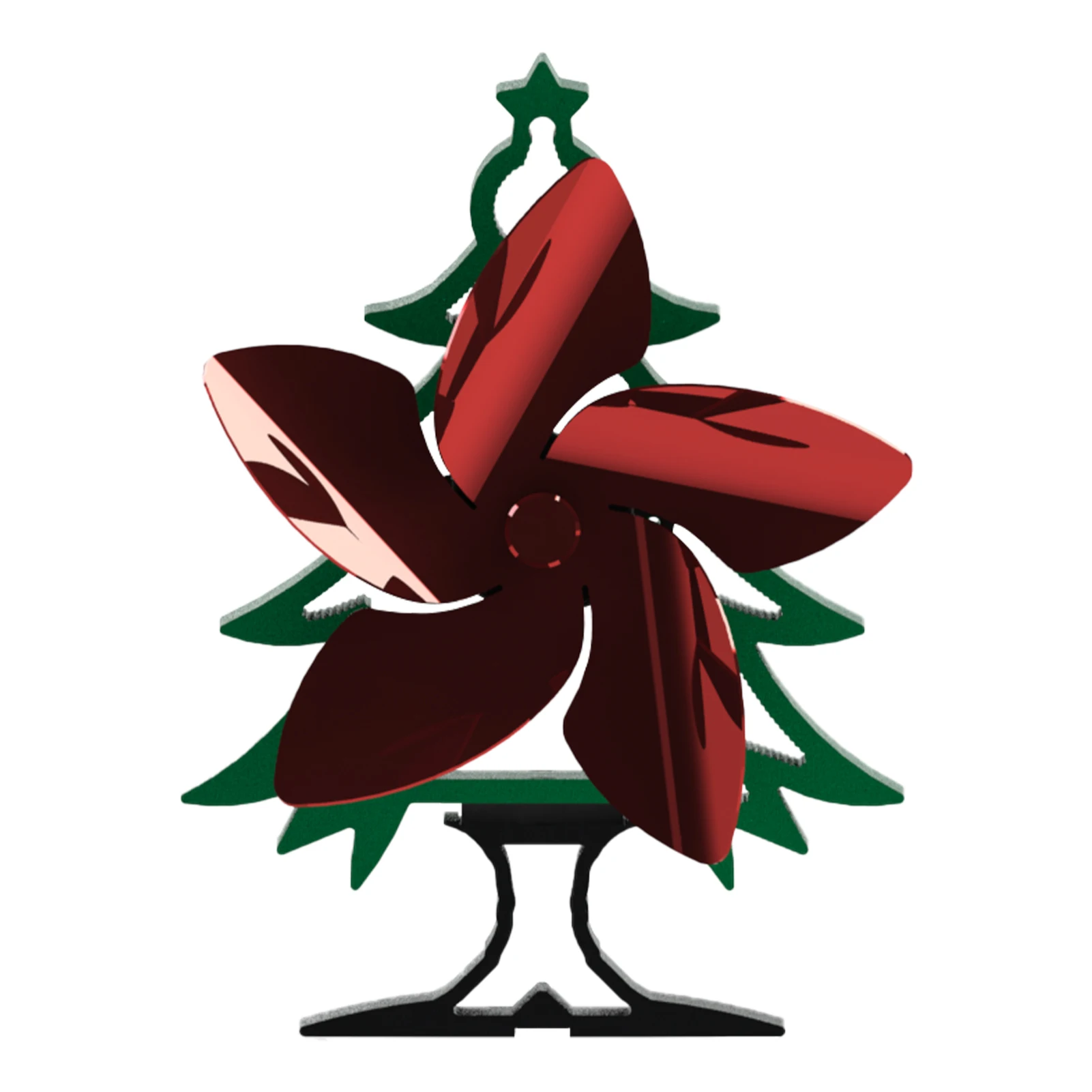 

5 лезвий Домашняя Плита Тихая мощная простая портативная интерьерная энергосберегающая Рождественская елка в европейском стиле