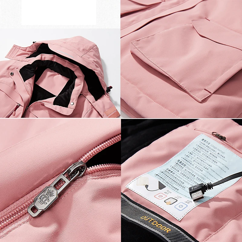 Winter Intelligent Heating Jacket USB Charging Women Heated Coat Outdoor Fleece Female Windproof Climbing Clothes
Winter Intelligent Heating Jacket USB Charging Women Heated Coat Outdoor Fleece Female Windproof Climbing Clothes