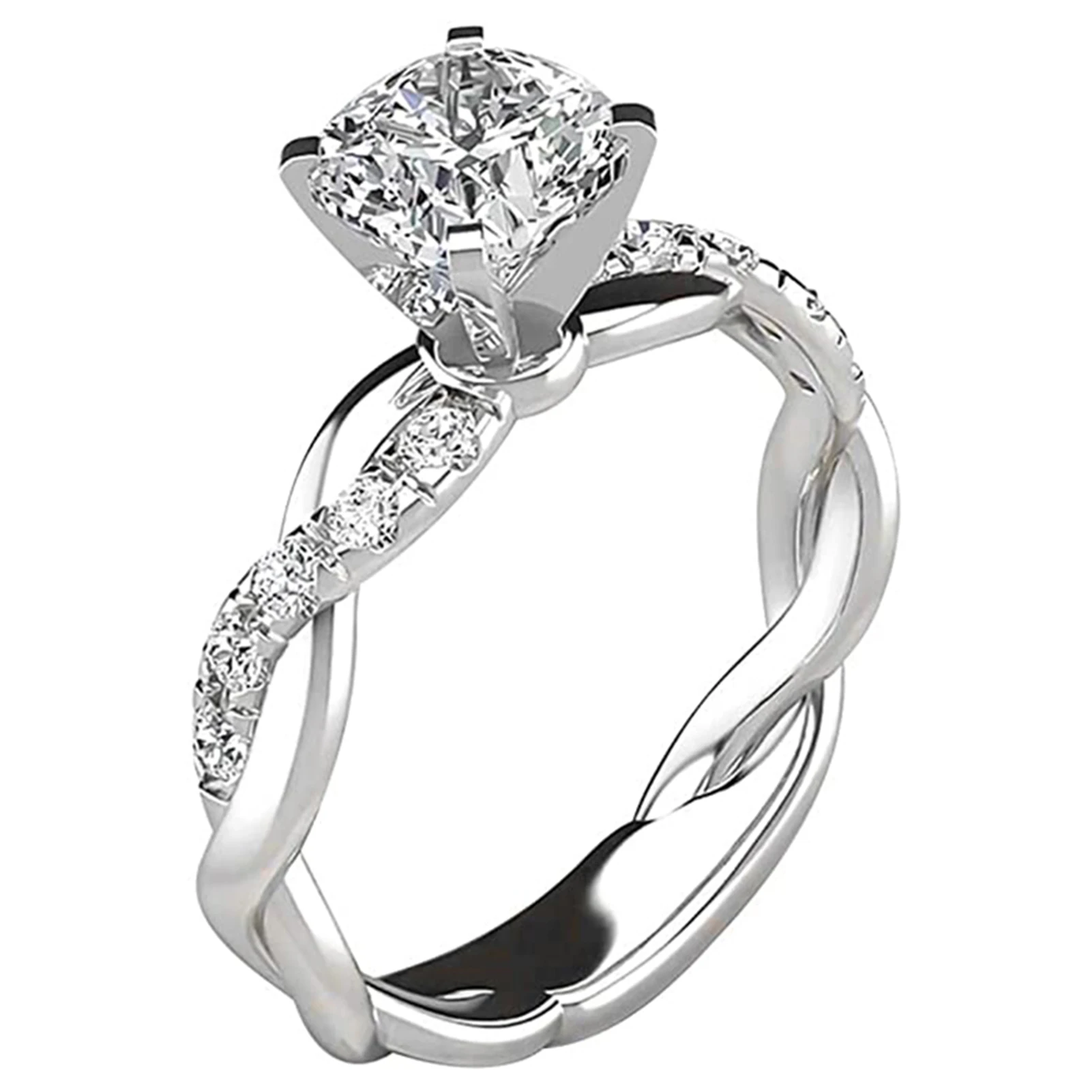 Newly Women's Ring Cubic Zirconia Solitaire Wedding Engagement Rings Cubic Diamonds for Women Girls Size 5-11
Newly Women's Ring Cubic Zirconia Solitaire Wedding Engagement Rings Cubic Diamonds for Women Girls Size 5-11