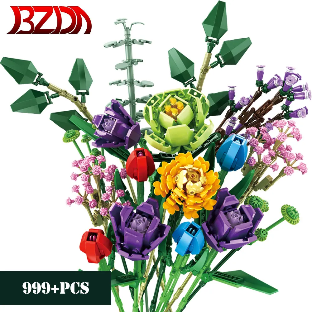 Expert Ideas Flowers Bouquet Building Block Moc Home Decoration Potted Blossom Ornaments Decoration Bricks Toys For Girl
Expert Ideas Flowers Bouquet Building Block Moc Home Decoration Potted Blossom Ornaments Decoration Bricks Toys For Girl