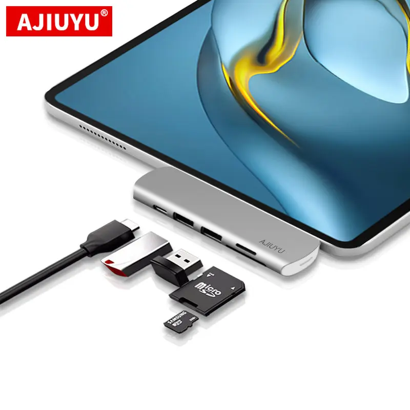 AJIUYU USB C HUB для Huawei MatePad Pro 12,6 10,8 Type C 3,1 Hub для HDMI USB3.0 PD Port 3,5 мм USB-C Dock Adapter для MatePad 11
AJIUYU USB C HUB для Huawei MatePad Pro 12,6 10,8 Type C 3,1 Hub для HDMI USB3.0 PD Port 3,5 мм USB-C Dock Adapter для MatePad 11