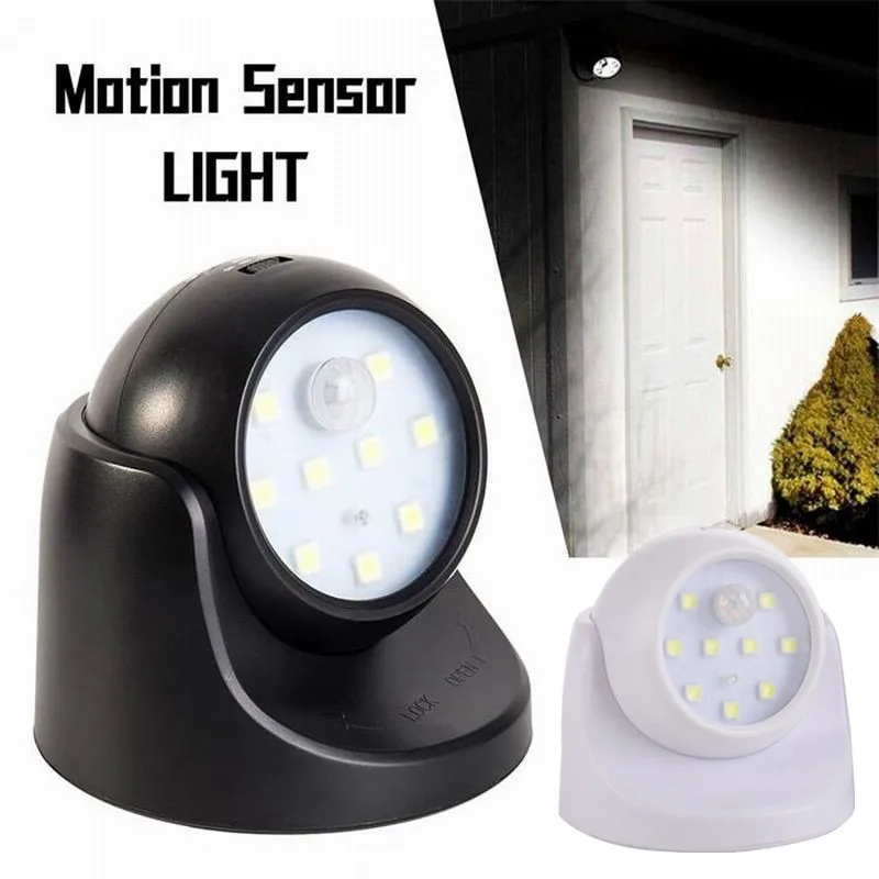 

360° Adjustability Security Garden Outdoor Wireless Charged Battery Operated Motion Sensor Led Light