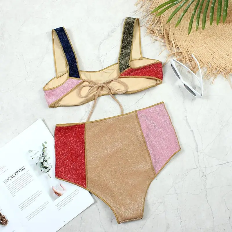 Vintage Swimsuit Women Bikinis Brazilian 2021 High Waist Bikini Push Up Bathing Suit Sexy Swimwear Patchwork Beach Wear Women
Vintage Swimsuit Women Bikinis Brazilian 2021 High Waist Bikini Push Up Bathing Suit Sexy Swimwear Patchwork Beach Wear Women