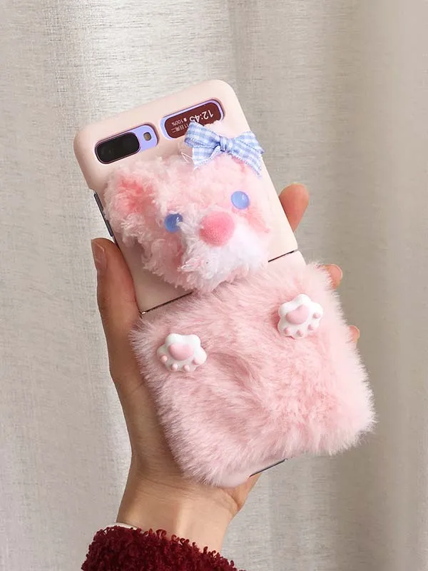 Cover for Samsung Galaxy Z Flip Plush Animal Phone Protective Case for Samsung Galaxy F7000 F7070 Floding Phone Back Shell
Cover for Samsung Galaxy Z Flip Plush Animal Phone Protective Case for Samsung Galaxy F7000 F7070 Floding Phone Back Shell