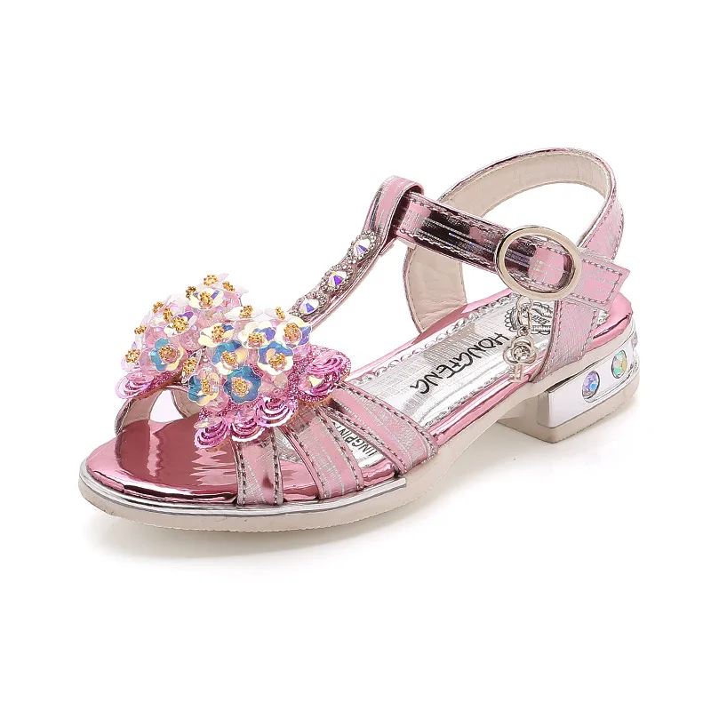 Summer Fashion New Leather Bowtie Flowers Rhinestone Girls Childrens Soft Bottom Big Kids Princess Sandals Student Beach Shoes
Summer Fashion New Leather Bowtie Flowers Rhinestone Girls Childrens Soft Bottom Big Kids Princess Sandals Student Beach Shoes
