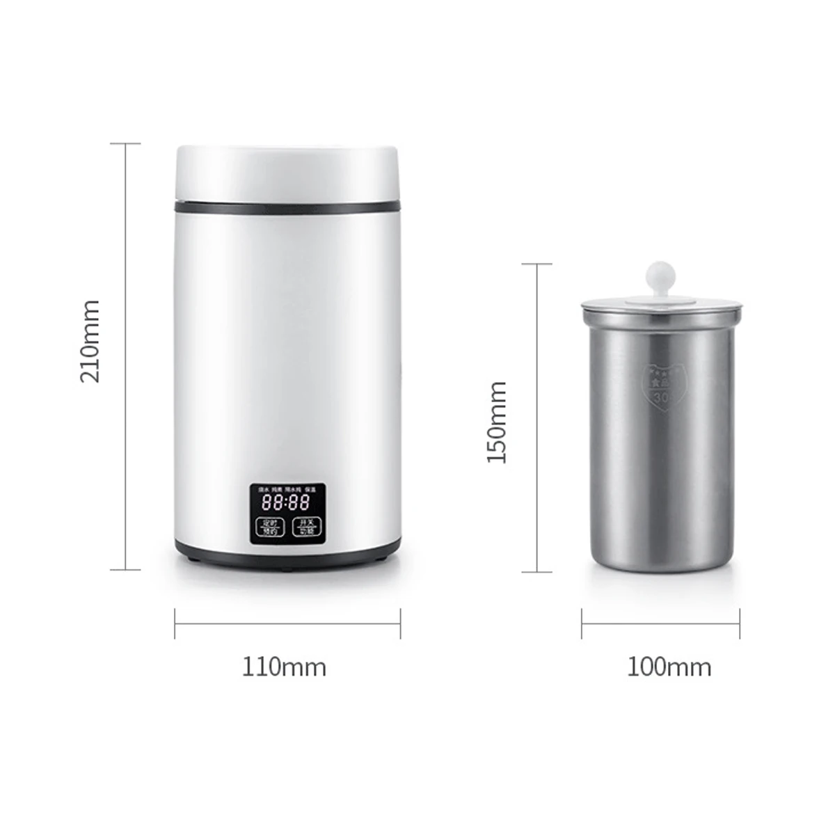 700ml LED Digital Display Multi-Function Electric Heating Kettle Portable Smart Teapot Heating Cup Milk Boiling Boiler Stew Pot
700ml LED Digital Display Multi-Function Electric Heating Kettle Portable Smart Teapot Heating Cup Milk Boiling Boiler Stew Pot