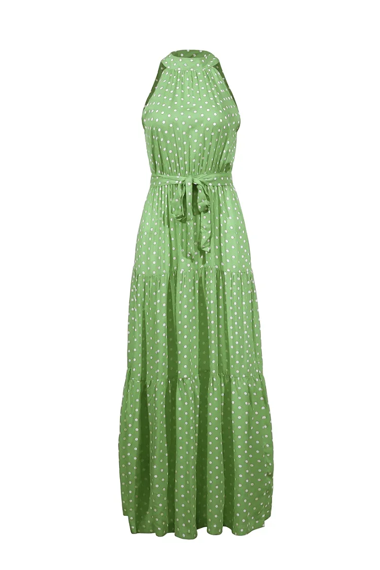 2020 Summer Long Dress Polka Dot Casual Midi Dresses Black Halter Strapless Yellow Sundress Vacation Dress Clothes For Women
2020 Summer Long Dress Polka Dot Casual Midi Dresses Black Halter Strapless Yellow Sundress Vacation Dress Clothes For Women