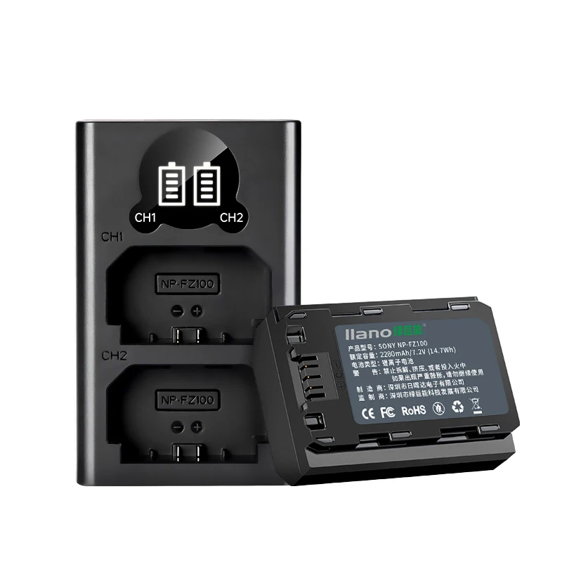 LLANO NP-FZ100 NPFZ100 NP FZ100 Camera Battery USB Dual Charger For Sony A7M3/A7R3/ILCE-9/BC-QZ1/A7M4/A9/A6600 Digital Cameras
LLANO NP-FZ100 NPFZ100 NP FZ100 Camera Battery USB Dual Charger For Sony A7M3/A7R3/ILCE-9/BC-QZ1/A7M4/A9/A6600 Digital Cameras