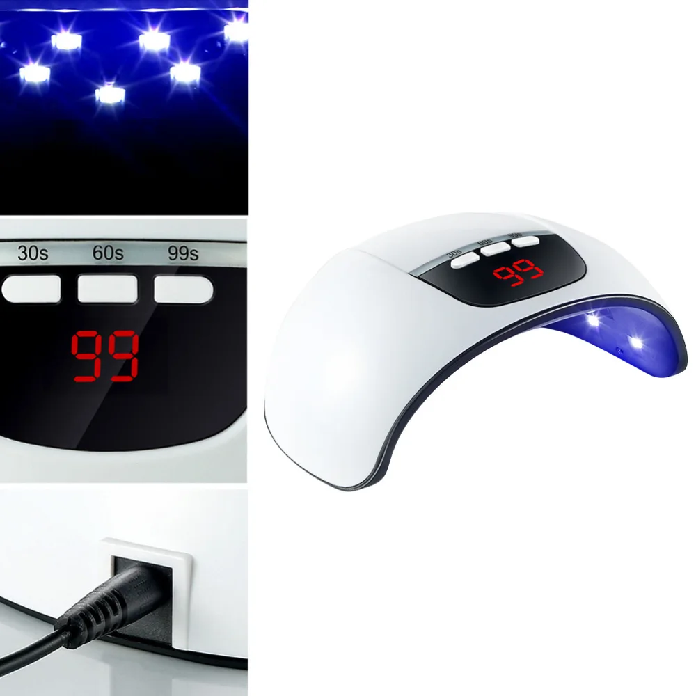 UV LED Nail Lamp 54W Professional Nail Dryer Polish Light UV Nail Light with 3 Timer Setting Nail Polish Curing LED Drye
UV LED Nail Lamp 54W Professional Nail Dryer Polish Light UV Nail Light with 3 Timer Setting Nail Polish Curing LED Drye