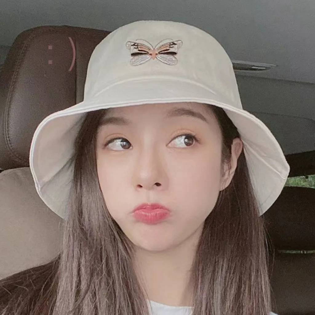 1Pcs 2020 New Fashion Women Butterfly Embroidery Foldable Hat Prevent sunburn Bucket Sun Hat Cap For Lady sombrero mujer
1Pcs 2020 New Fashion Women Butterfly Embroidery Foldable Hat Prevent sunburn Bucket Sun Hat Cap For Lady sombrero mujer