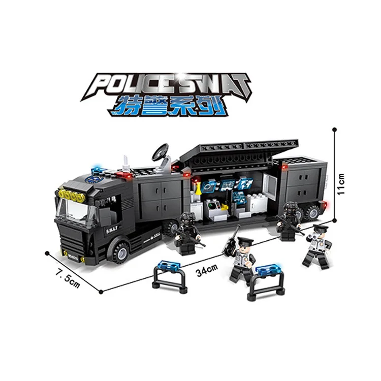 Building Blocks Small particle block swat Armored vehicle Explosion-proof Command vehicle Educational toys 6508-10
Building Blocks Small particle block swat Armored vehicle Explosion-proof Command vehicle Educational toys 6508-10