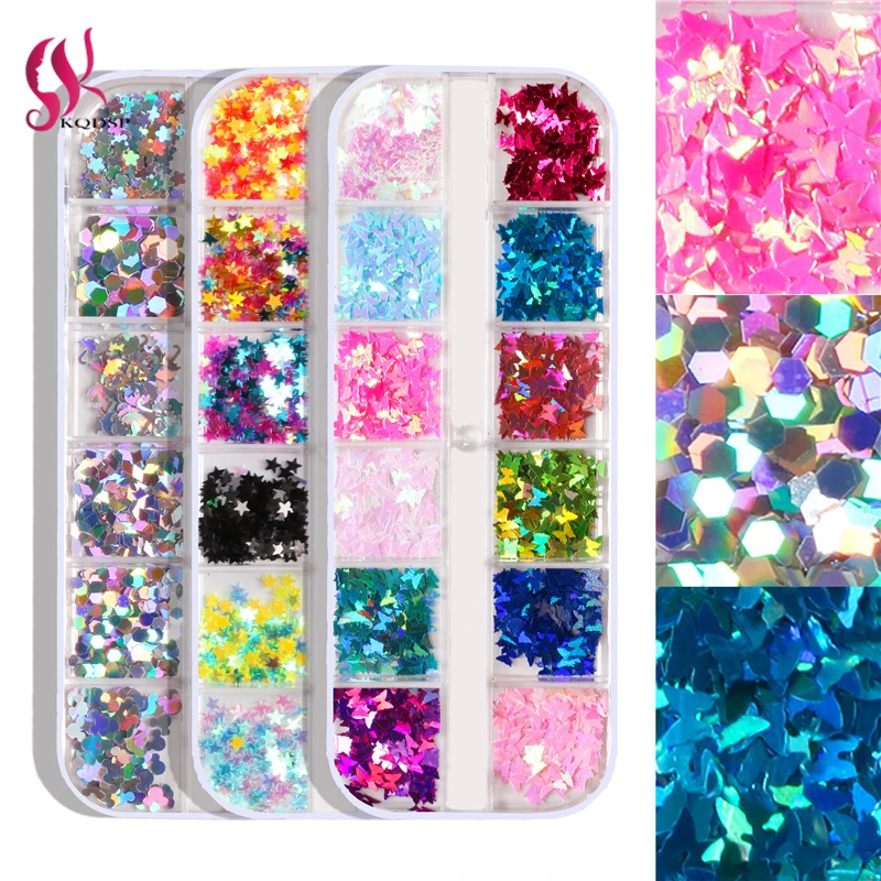 Stars Butterfly Leaves Nail Art Sequins Holographic Glitter Flakes Chameleon Stickers For Nails Autumn Design Decor Gold Pink
Stars Butterfly Leaves Nail Art Sequins Holographic Glitter Flakes Chameleon Stickers For Nails Autumn Design Decor Gold Pink