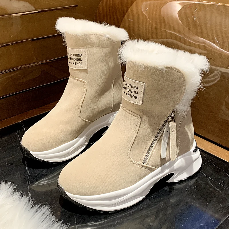 New Zipper Snow Boots for Women 2020 Winter Suede Platform Ankle Boots Ladies Casual Warm Plush Woman Winter Boots Bota Mujer
New Zipper Snow Boots for Women 2020 Winter Suede Platform Ankle Boots Ladies Casual Warm Plush Woman Winter Boots Bota Mujer