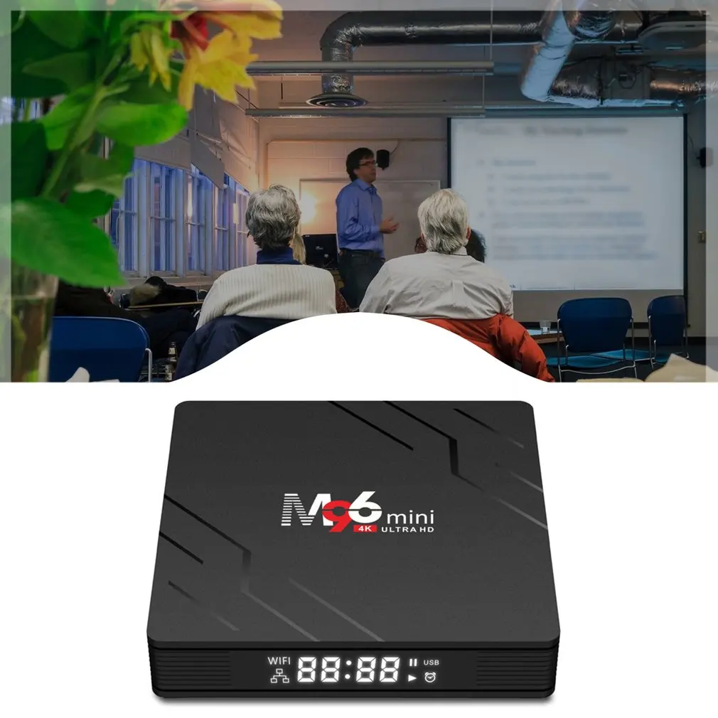 M96mini Android 9.0 Media Set Top Box RK3318 Quad-Core 64bit Cortex-A53 WiFi 2.4G / 5GHz EMMC 16G USB 3.0 TV Box
M96mini Android 9.0 Media Set Top Box RK3318 Quad-Core 64bit Cortex-A53 WiFi 2.4G / 5GHz EMMC 16G USB 3.0 TV Box