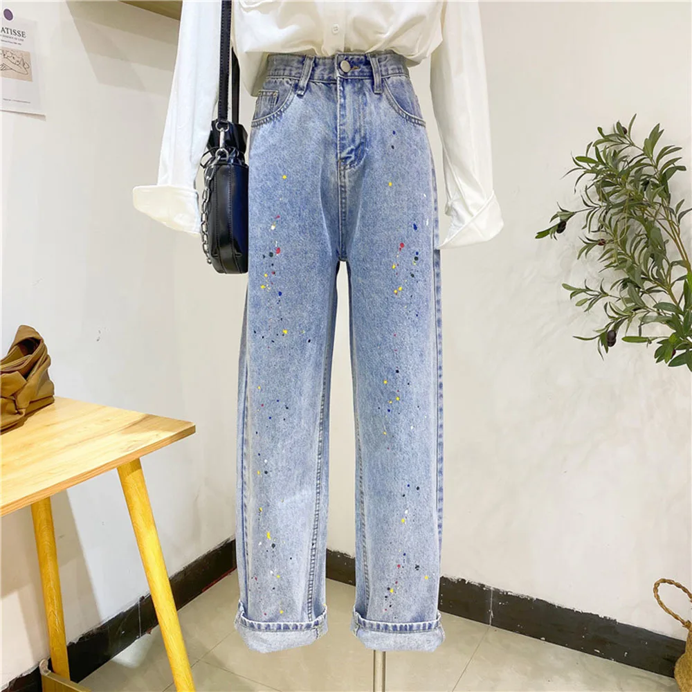 Plus size 5XL High Waist Women's Jeans 2021 Spring New Streetwear Straight Long Pants Hip Hop Y2K Fashion Femme Denim Trouser
Plus size 5XL High Waist Women's Jeans 2021 Spring New Streetwear Straight Long Pants Hip Hop Y2K Fashion Femme Denim Trouser