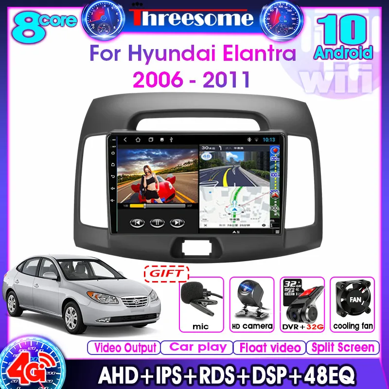 Android 2006, 4G, Wi-Fi, 48EQ, для Hyundai Elantra 4 2011-, фото 2DIN, FM, AM, DSP, RDS, мультимедийный видеоплеер 
Android 2006, 4G, Wi-Fi, 48EQ, для Hyundai Elantra 4 2011-, фото 2DIN, FM, AM, DSP, RDS, мультимедийный видеоплеер