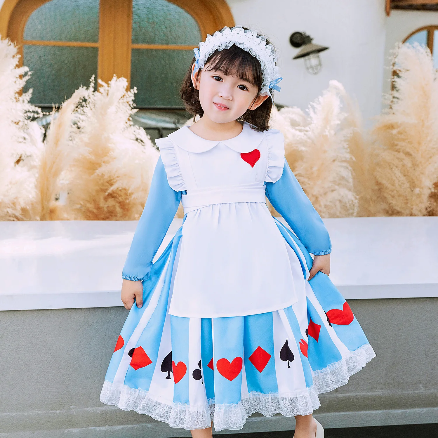 Cute Girl Lolita Princess Dress Alice Party Fancy Long Sleeve Dress for Girls Wonderland Clothes Art Shooting Clothes Maid Dress
Cute Girl Lolita Princess Dress Alice Party Fancy Long Sleeve Dress for Girls Wonderland Clothes Art Shooting Clothes Maid Dress