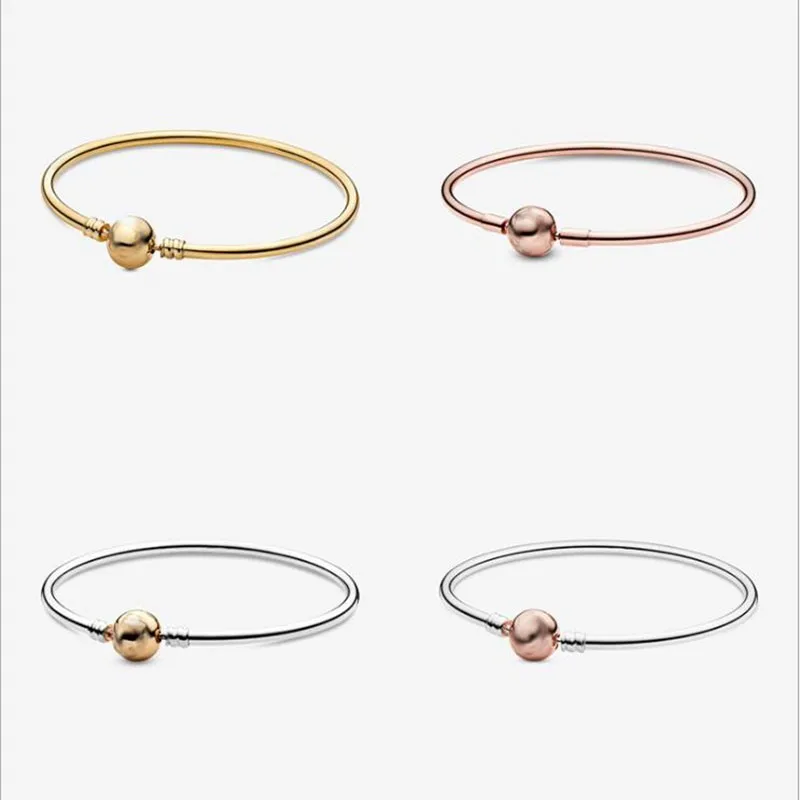 Original 925 Sterling Silver Pan Bracelet Gold Round Clasp Classic Bracelet Fit European Charm Bracelets Women Jewelry
Original 925 Sterling Silver Pan Bracelet Gold Round Clasp Classic Bracelet Fit European Charm Bracelets Women Jewelry