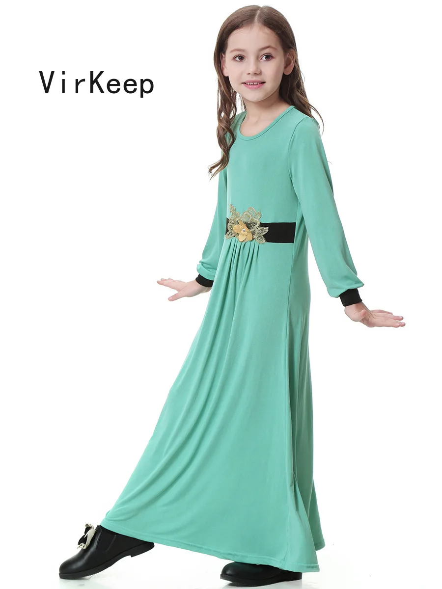 girls 3D floral appliques solid maxi dress Children muslim Abaya Kids Robe african Gowns dubai Ramadan Arabic garment VKDR2480
girls 3D floral appliques solid maxi dress Children muslim Abaya Kids Robe african Gowns dubai Ramadan Arabic garment VKDR2480
