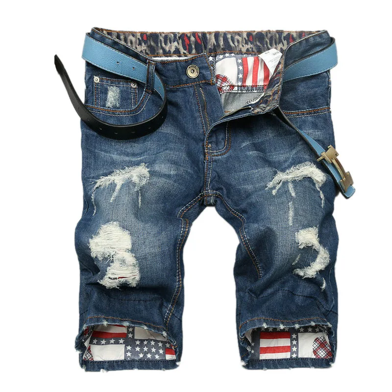 Mens Shorts Broken Hole Summer Knee Length Fifth Pants Ripped Male Denim Short Jeans Blue JB13146
Mens Shorts Broken Hole Summer Knee Length Fifth Pants Ripped Male Denim Short Jeans Blue JB13146