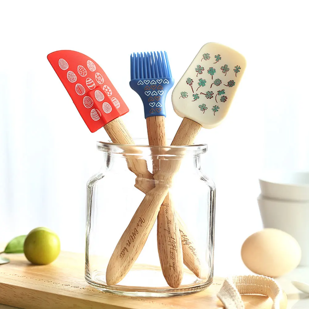 3PCS Silicone Kitchen Tools Baking Kitchen Cooking Butter Spatula Butter Scraper Oil Brush Cake Cream Baking Tool High-Resistant
3PCS Silicone Kitchen Tools Baking Kitchen Cooking Butter Spatula Butter Scraper Oil Brush Cake Cream Baking Tool High-Resistant
