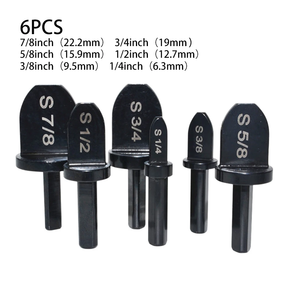 6pcs Tube Pipe Expander Support Conditioning Swaging Tools Drill Bit Set 1/4" 3/8" 1/2" 5/8" 3/4" 7/8" For Air Conditioner
6pcs Tube Pipe Expander Support Conditioning Swaging Tools Drill Bit Set 1/4" 3/8" 1/2" 5/8" 3/4" 7/8" For Air Conditioner