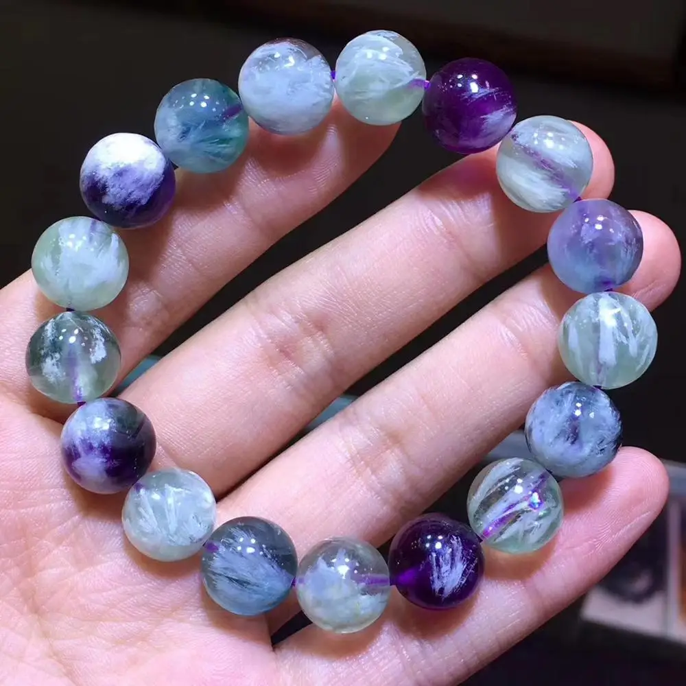 12mm Genuine Natural Colorful Fluorite Quartz Angel Feather Clear Round Beads Bracelet Crystal Women Men Stone Rare AAAAA
12mm Genuine Natural Colorful Fluorite Quartz Angel Feather Clear Round Beads Bracelet Crystal Women Men Stone Rare AAAAA
