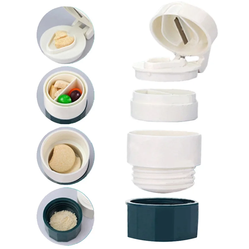 4 Layer Pill Box Cutter Medicine Crusher Grinder Splitter Tablet Cutter Divider Storage Case Pill Box Cutting Tablets Pill Case
4 Layer Pill Box Cutter Medicine Crusher Grinder Splitter Tablet Cutter Divider Storage Case Pill Box Cutting Tablets Pill Case