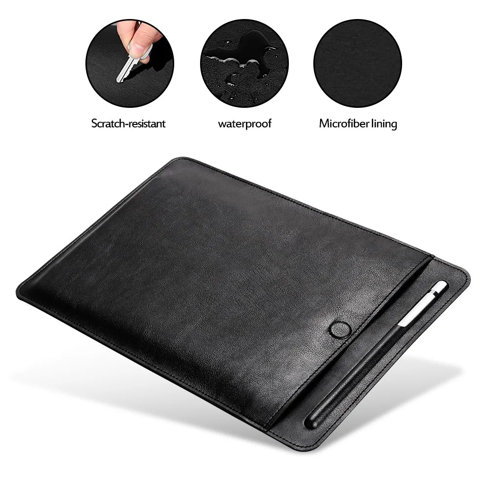 For iPad Pro 11 10.5 9.7 2017 2018 PU leather Sleeve Case With Pencil Slot For iPad mini 4 5 Air 1 2 3 10.2 2019 Pouch Bag cover
For iPad Pro 11 10.5 9.7 2017 2018 PU leather Sleeve Case With Pencil Slot For iPad mini 4 5 Air 1 2 3 10.2 2019 Pouch Bag cover