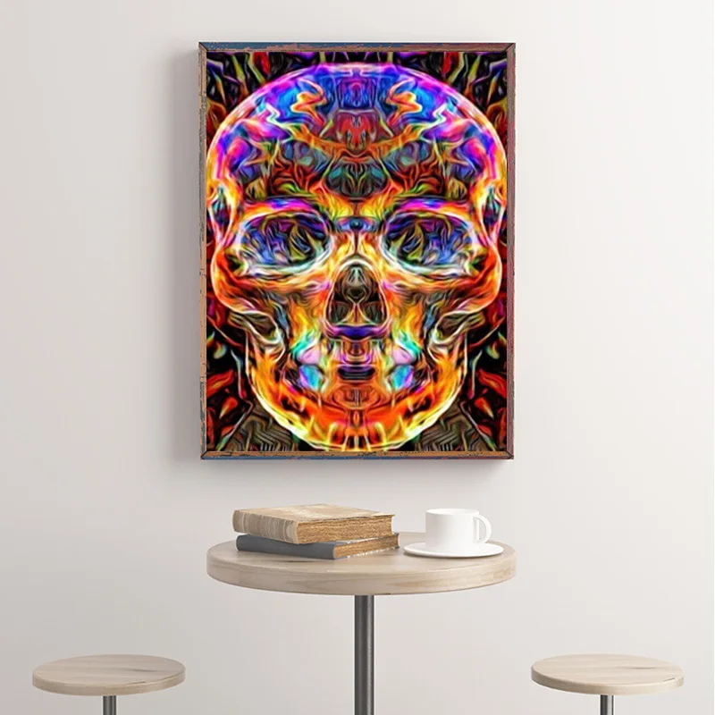 Алмазная мозаика 5D с изображением головы черепа, Ужасная картина, украшение в виде черепа на Хэллоуин 
Алмазная мозаика 5D с изображением головы черепа, Ужасная картина, украшение в виде черепа на Хэллоуин