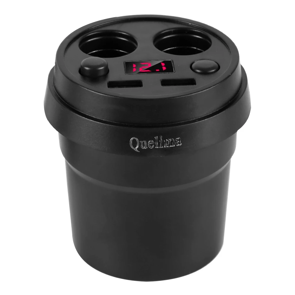 Multifunctional Cup Shape 4 Port Dual USB Cigarette Lighter Portable LED Car ChargerCar
Multifunctional Cup Shape 4 Port Dual USB Cigarette Lighter Portable LED Car ChargerCar