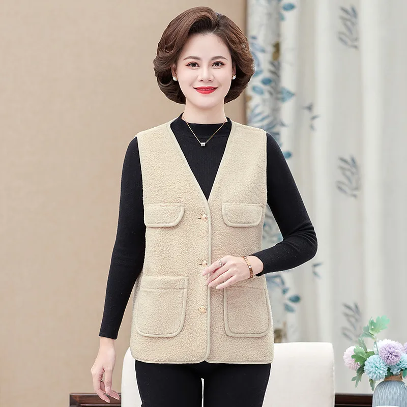 Women's Vest Granular fur V Neck Sleeveless Single-breasted Jacket office Female Casual Vestcoat Tops
Women's Vest Granular fur V Neck Sleeveless Single-breasted Jacket office Female Casual Vestcoat Tops