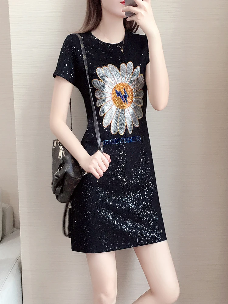 Женское модное летнее платье с принтом маргаритки, блестящая ткань с блестками, Женская юбка большого размера для девушек, свободная посадк...
Женское модное летнее платье с принтом маргаритки, блестящая ткань с блестками, Женская юбка большого размера для девушек, свободная посадк...