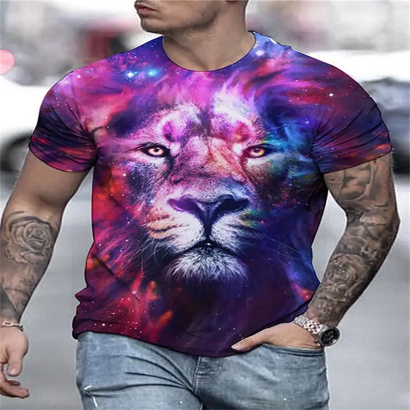 New style pure cotton retro short-sleeved men's T-shirt fashion Harajuku clothes Funny animal print oversized T-shirt 2022
New style pure cotton retro short-sleeved men's T-shirt fashion Harajuku clothes Funny animal print oversized T-shirt 2022