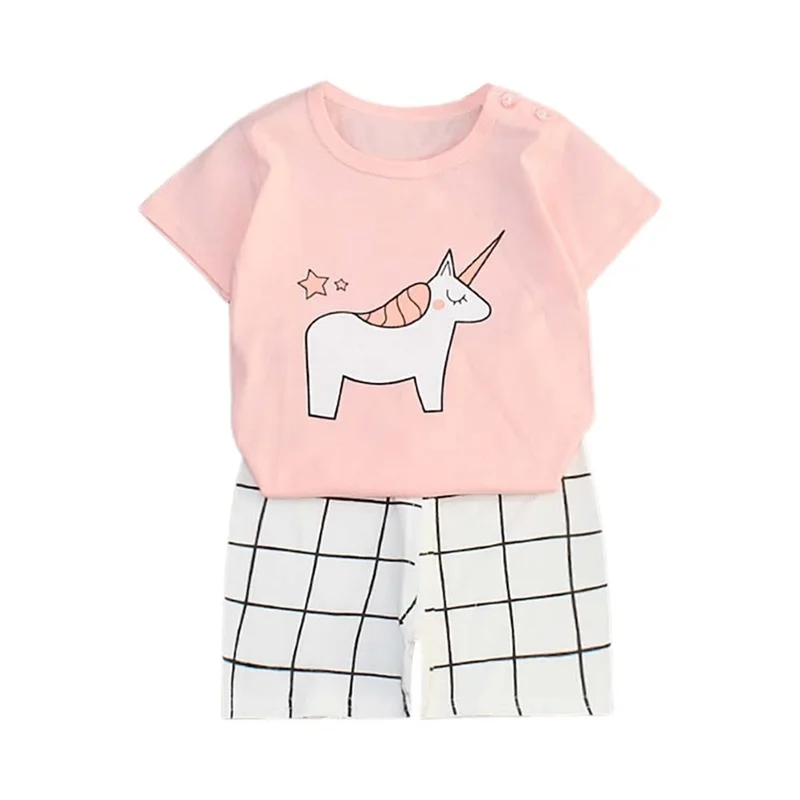 Summer Kids Short Sleeve Tee Shorts Casual Set Cartoon Printed Cute Outfit Cotton Children 2pcs Suit Kid Clothes
Summer Kids Short Sleeve Tee Shorts Casual Set Cartoon Printed Cute Outfit Cotton Children 2pcs Suit Kid Clothes