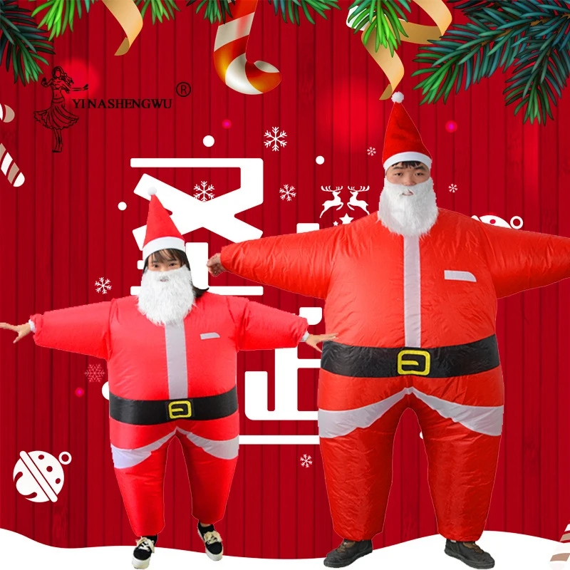 Adults Christmas Santa Claus Costumes Cosplay Christmas Party Clothing Jumpsuit Costumes Inflatable Santa Claus Clothing Sets
Adults Christmas Santa Claus Costumes Cosplay Christmas Party Clothing Jumpsuit Costumes Inflatable Santa Claus Clothing Sets