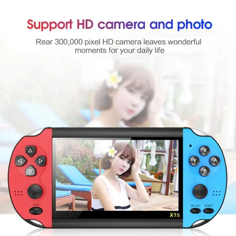 1pc X1 4.3-inch Handheld Game Console Nostalgic Classic Dual-Shake Game Console, 8G Built-in 10,000 Games For PSP Game Console
1pc X1 4.3-inch Handheld Game Console Nostalgic Classic Dual-Shake Game Console, 8G Built-in 10,000 Games For PSP Game Console