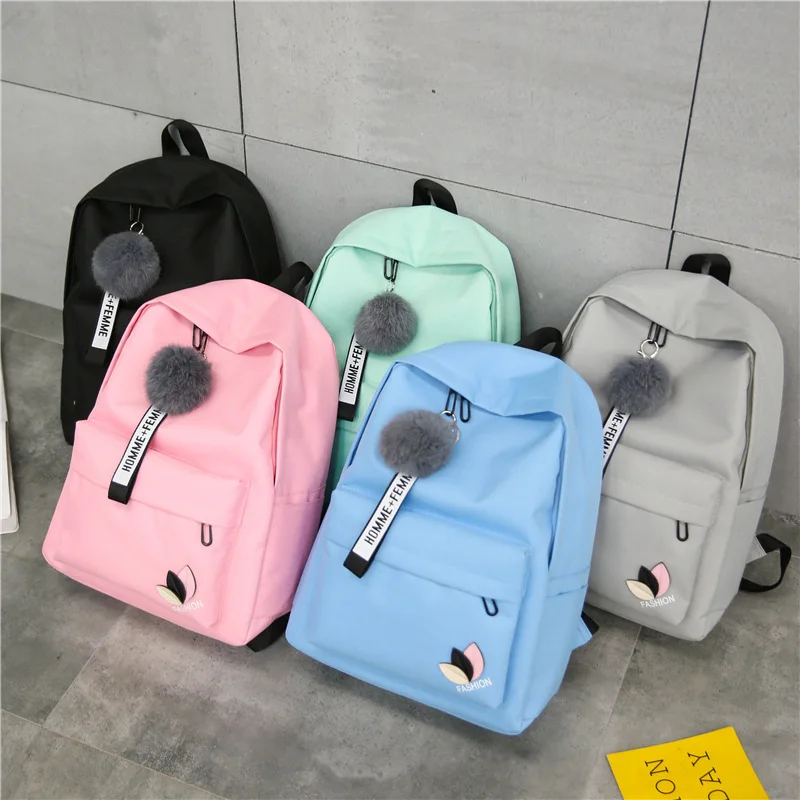 New Nylon Printing Solid Backpack Girl School Bags for Teenage College Wind Women Schoolbag High Student Bag Black Pink
New Nylon Printing Solid Backpack Girl School Bags for Teenage College Wind Women Schoolbag High Student Bag Black Pink