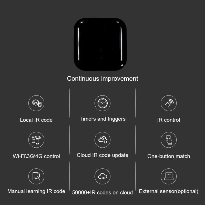 APP Tuya Wifi Infrared Remote Control Tuya Smart Infrared Remote Control IR Infrared Voice Universal Remote Control
APP Tuya Wifi Infrared Remote Control Tuya Smart Infrared Remote Control IR Infrared Voice Universal Remote Control