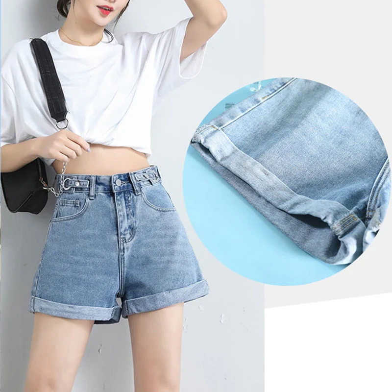 Wide Leg Denim Shorts Women Hight Waist Summer New Korean Style Loose Sexy Curled A-Line Jean Shorts Casual Female
Wide Leg Denim Shorts Women Hight Waist Summer New Korean Style Loose Sexy Curled A-Line Jean Shorts Casual Female