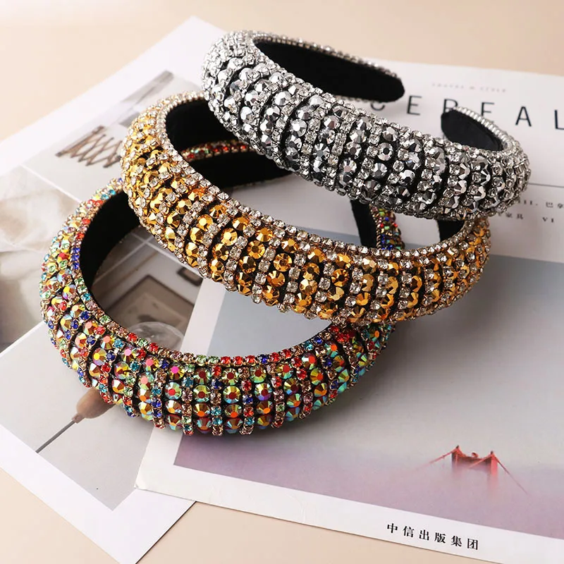 New Personality European Palace Style Luxury Sparkly Rhinestones Headband Baroque Crystal Thick Sponge Hair Bnad Women Party 
New Personality European Palace Style Luxury Sparkly Rhinestones Headband Baroque Crystal Thick Sponge Hair Bnad Women Party
