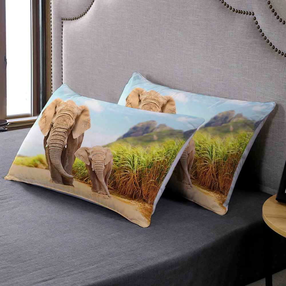Home Bedroom Decor For Single Bed Pillow Covers Custom 3D Print Jungle Wild Animals Pillowcase Comfortable Pillow Cover 2pcs
Home Bedroom Decor For Single Bed Pillow Covers Custom 3D Print Jungle Wild Animals Pillowcase Comfortable Pillow Cover 2pcs
