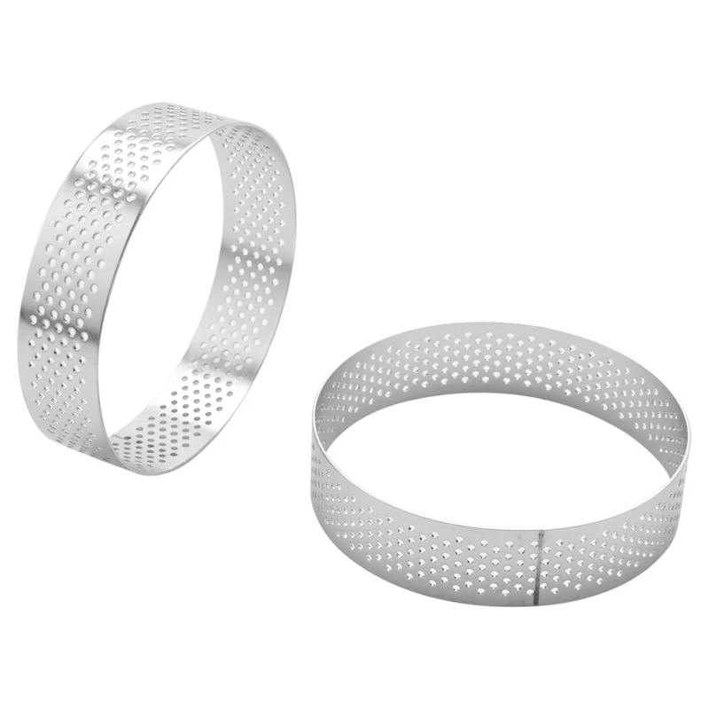 Circular Stainless Steel Porous Tart Ring Bottom Tower Pie Cake Mould Baking Toolsheat-Resistant Perforated Cake Mousse Ring 8C
Circular Stainless Steel Porous Tart Ring Bottom Tower Pie Cake Mould Baking Toolsheat-Resistant Perforated Cake Mousse Ring 8C