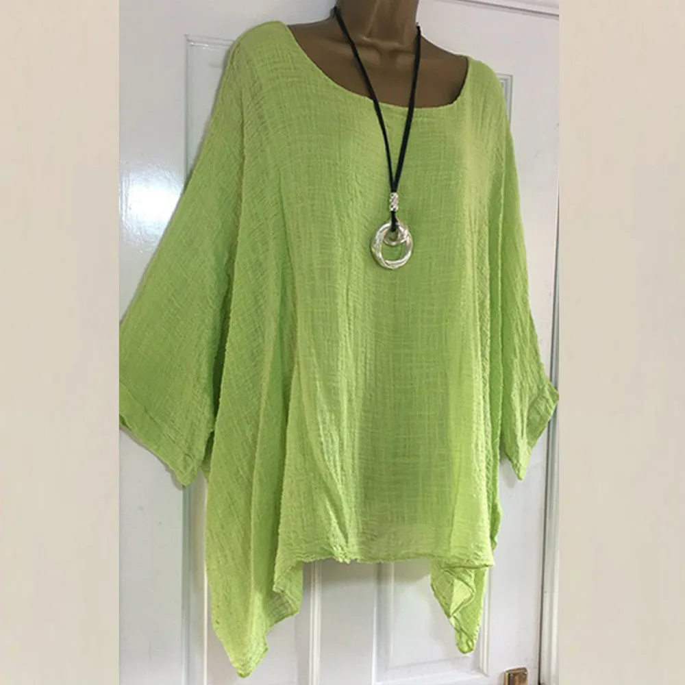 Plus Size Blouses Women Cotton And Linen Breathable Tops Ladies Solid Color Casual Tunic Female Long Sleeve Clothes 2020 Fall
Plus Size Blouses Women Cotton And Linen Breathable Tops Ladies Solid Color Casual Tunic Female Long Sleeve Clothes 2020 Fall