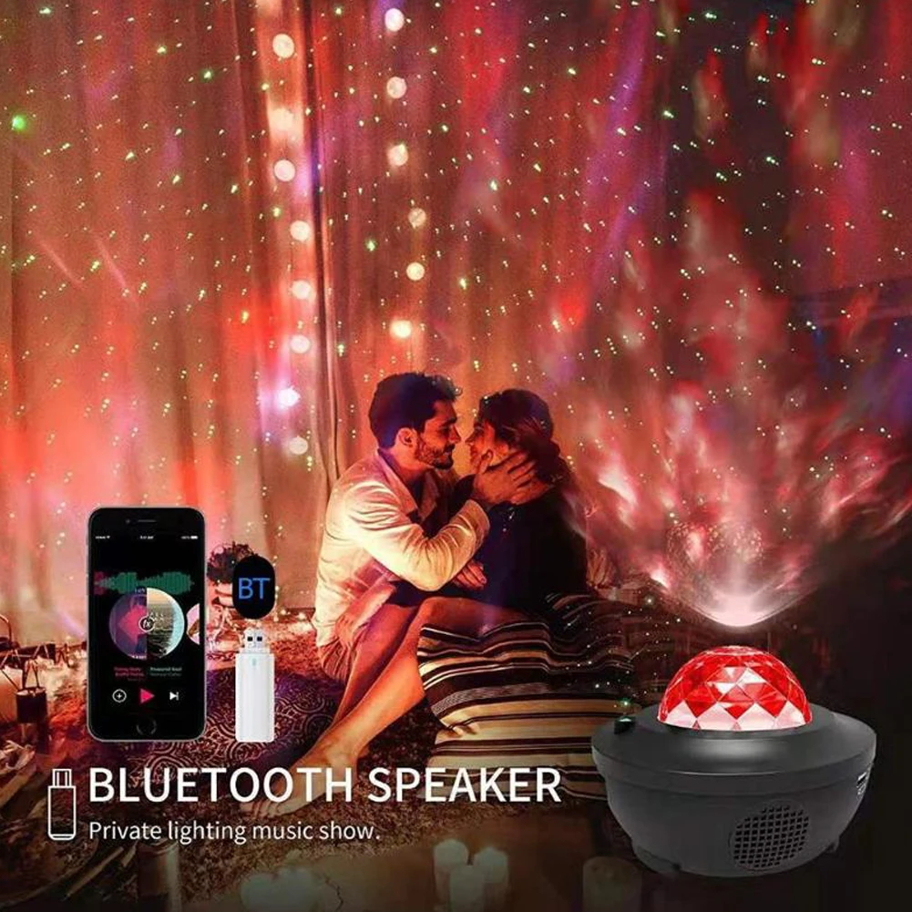 LED Star Night Light Lamp Starry Water Wave Creative Starry Sky Projector Automatic Rotating Star Lamp for Party Decor Black New
LED Star Night Light Lamp Starry Water Wave Creative Starry Sky Projector Automatic Rotating Star Lamp for Party Decor Black New