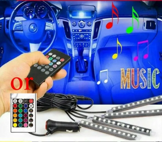 4pcs 9SMD RGB 16Color Interior Car Under Dash Foot Floor Seats Accent Lighting Decorative Lamps Strips Car Lights Accessories
4pcs 9SMD RGB 16Color Interior Car Under Dash Foot Floor Seats Accent Lighting Decorative Lamps Strips Car Lights Accessories
