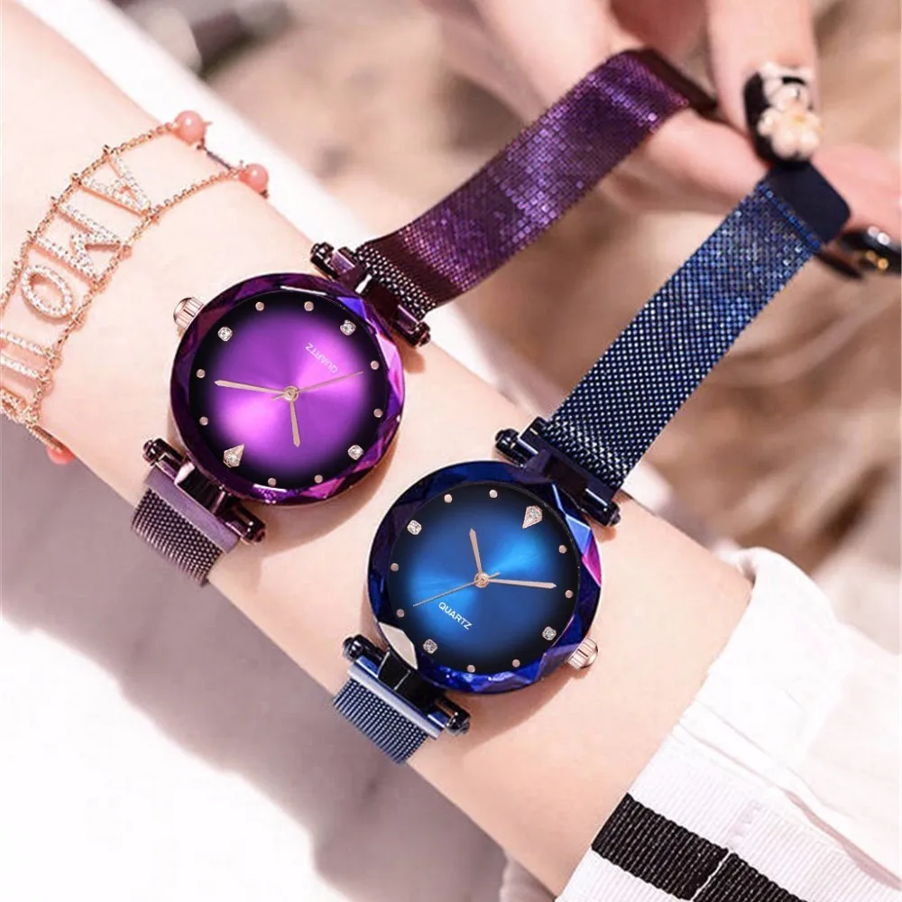 Hot Fashion Women Magnet Buckle Starry Sky Watch Luxury Fashion Ladies Quartz Watch Relogio Feminino gifts for women
Hot Fashion Women Magnet Buckle Starry Sky Watch Luxury Fashion Ladies Quartz Watch Relogio Feminino gifts for women