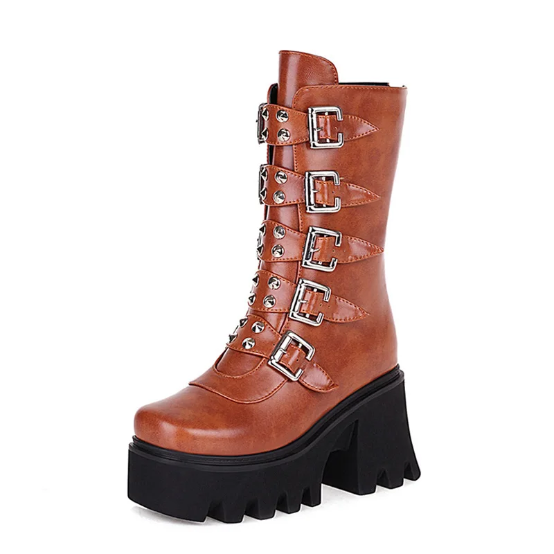 Women's Autumn Boots Women's High Over-the-knee Boots Female Platform Gothic Shoes Belt Buckle Botte Femme Motorcycle Boots
Women's Autumn Boots Women's High Over-the-knee Boots Female Platform Gothic Shoes Belt Buckle Botte Femme Motorcycle Boots
