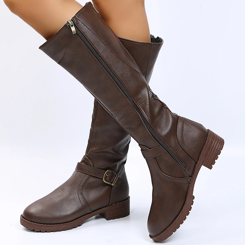 New Winter Warm Women's Zipper Knee High Heels Riding Horse Sexy Mid Calf Women Knight Boots Mujer
New Winter Warm Women's Zipper Knee High Heels Riding Horse Sexy Mid Calf Women Knight Boots Mujer