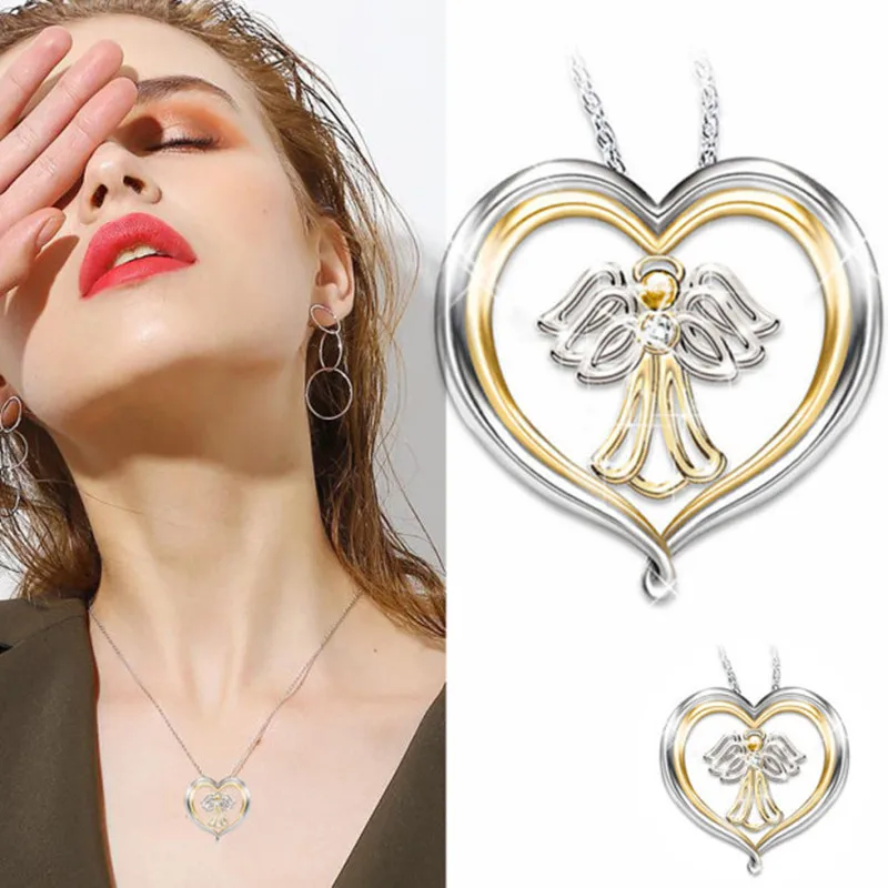 New Love Necklace Fashion Women Pendant Jewelry Heart Shape Little Angel Color Jewelry
New Love Necklace Fashion Women Pendant Jewelry Heart Shape Little Angel Color Jewelry